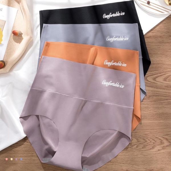 

women's underwear high-end hips shaping body size plus size underwear women's cotton high waist ladies briefs shorts, Black;pink