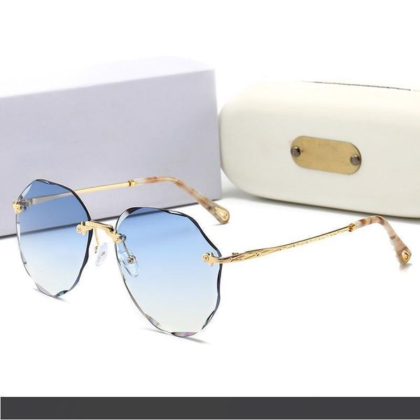 

women uv400 lens glass quality gradient round coating frame box designer vintage fashion driving sun glasses with original sunglass diaj