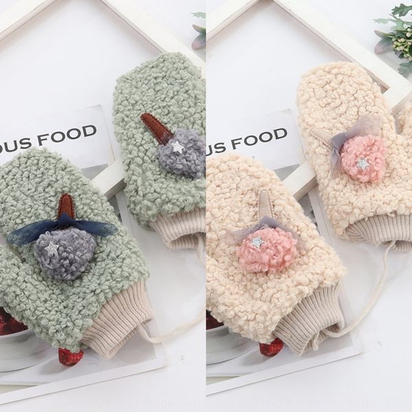 

зимние плюшевых теплые женщин милый мультфильм корейский стиль студент шеи верхом теплые и перчатки пальцев перчатки мешок