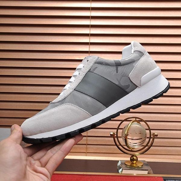 

technical fabric sneakers men 's shoes with origin box footwears lightweight lace -up casual men shoes chaussures pour ho, Black