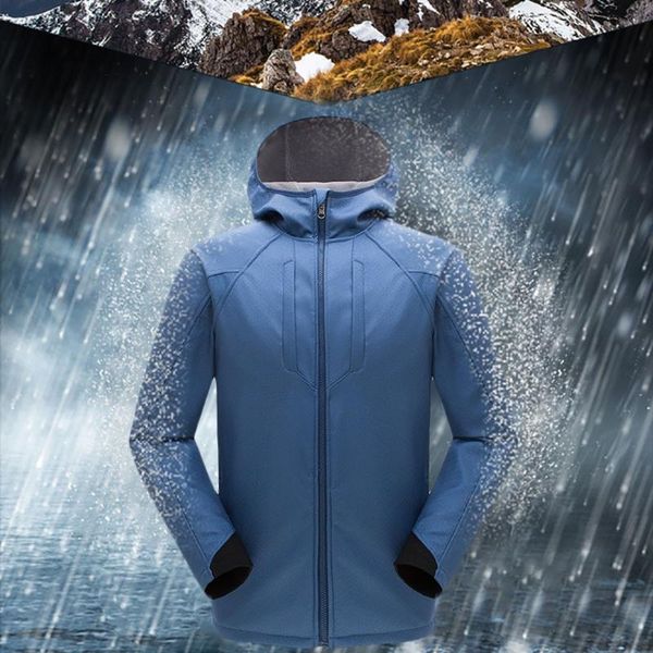 

outdoor soft shell jacket men and women windproof waterproof breathable warm quick dry hiking hiking coat, Black;red