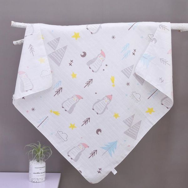 

bwyee belilla double-layer pure cotton 85*85cm full cotton double-layer infant summer cool jacquard bath towel bath towel quilt baby jacquar