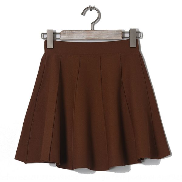 

летний новый лед прохладного quzhu трикотажное летом новых эластичные естественные талии все соответствует 255 женщин вязаной юбки сплошного, Black