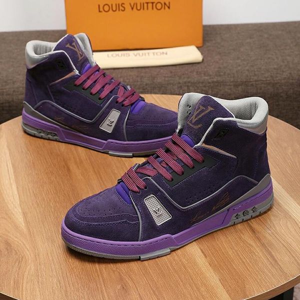 

new arrival trainer sneaker mid -men 's shoes outdoor walking footwears high lace -up men shoes comfortable luxury chunky snea