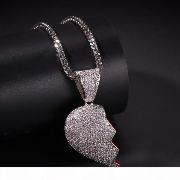 

iced out broken heart ожеѬеле дл женин лдей мода ип-оп ожеѬеле велиѬн лбовника о, Silver