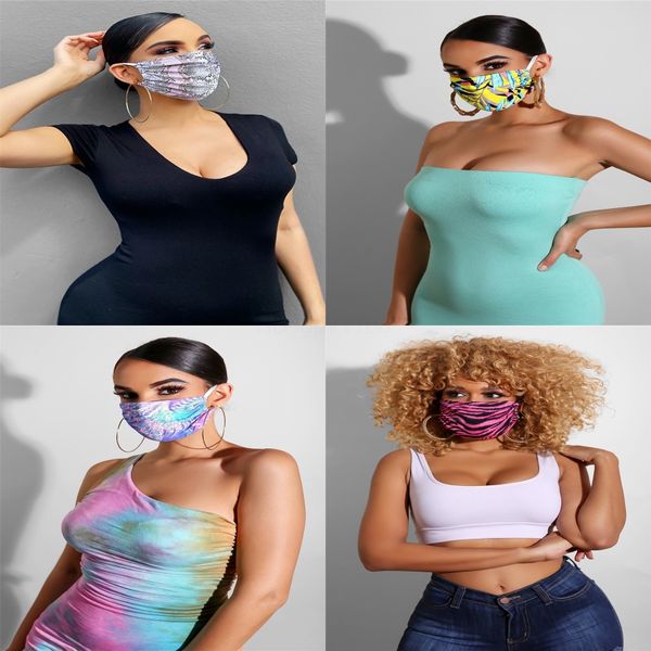 

fashion camouflage party masks outdoor ice silk 3d anti-pm2.5 mouth cover pollution protect fabric breathable dustproof cycling masks was#16, Black