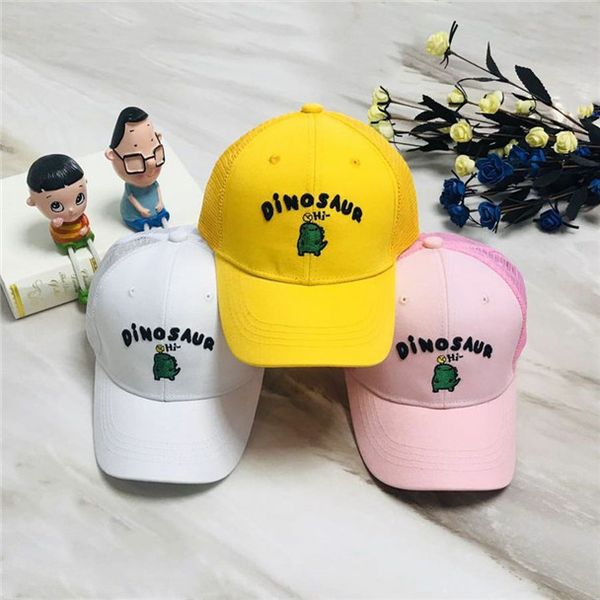 

g1 summer boys girls' baseball cap sunscreen sun hat 2-9 years old (46-54) adjustable, White