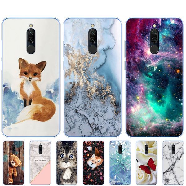 

case for xiaomi redmi 8 case soft tpu silicon back cover for redmi 8 bumper hongmi 8 coque bumper copas skin shockproof fundas