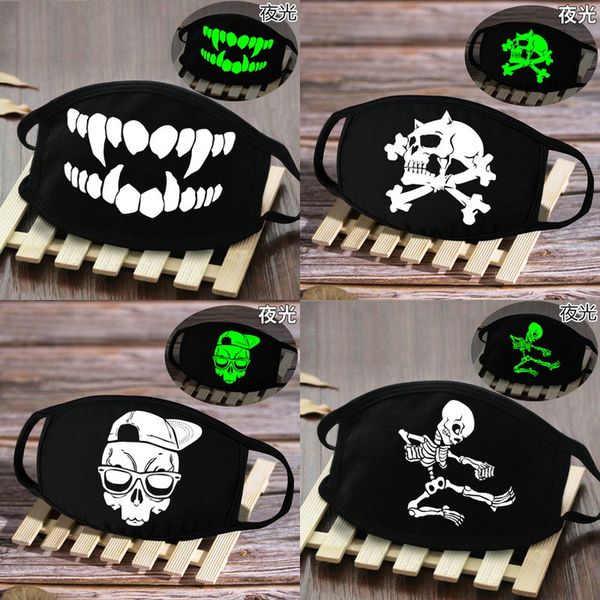 

daily use nose and mouth cover skull smile glow in the dark skeleton mouth cover masks zfopn xhhair