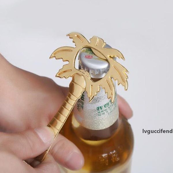 

new ocean theme wedding metallic coconut tree beer bottle opener marriage gifts for bridegroom ing