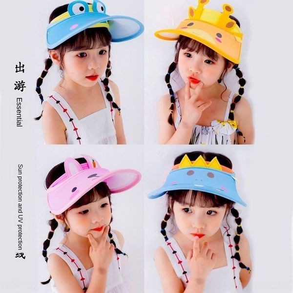 

children cartoon empty hat sunscreen ice sleeve sunscreen sun hat ice silk sleeve two-piece cartoon, Blue;gray
