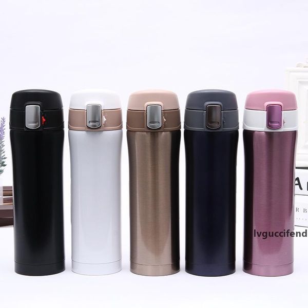 

500ml insulated tumblers straw lid water bottle 17 oz vacuum insulated stainless steel sports water bottle thermos