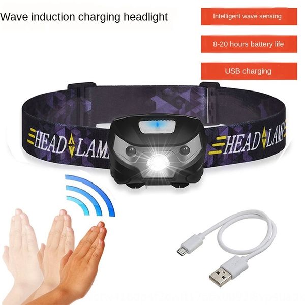 

светодиодный датчик волны водить волновые датчик headlight фар usb зарядка открытый рыбалка фары ночная рыбалка лампы фары