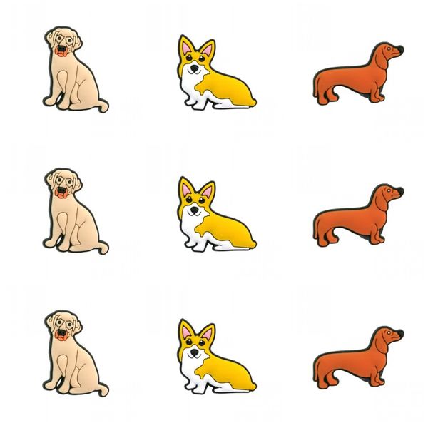 

10 pcs/lot cute animals pvc shoe charms flowers shoe accessories buckles christmas decoration fit bracelet croc jibz xmas gift, White;pink