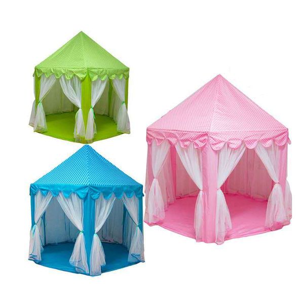 

factory wholesale princess hexagonal childrens tent game house printing tulle mosquito net sleeping room large space breathable