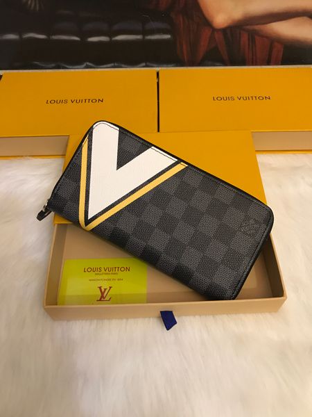 

pu leather designer long wallet men women fashion purse clutch bag 2 colours wholesale, Red;black