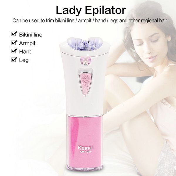 

2016 kemei 1999 mini women epilator lady female body face epilatory electric epilator women care epilador hair removal machine tool shaver p