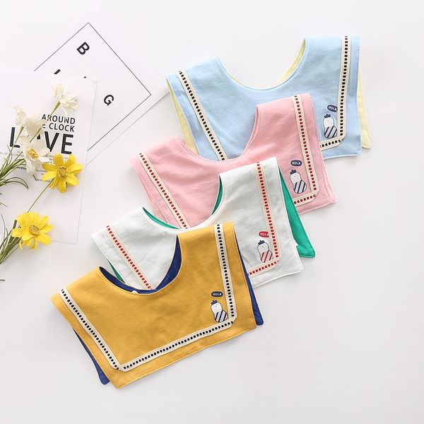 

2019 new pure cotton baby bib baby bib dining saliva towel saliva towel clothes