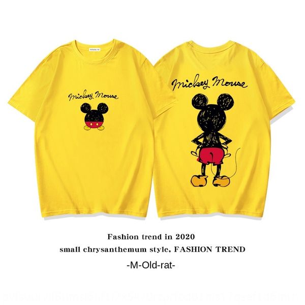 

чистый хлопок износ печатных t-shirtmouse размер 110-160 половина рукава stretch детская футболка детская одежда, Blue