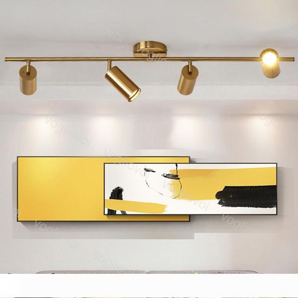 

track lights gu10 nordic gold wall mounted gold metal ceiling light for living room track light background stage lighting dhl
