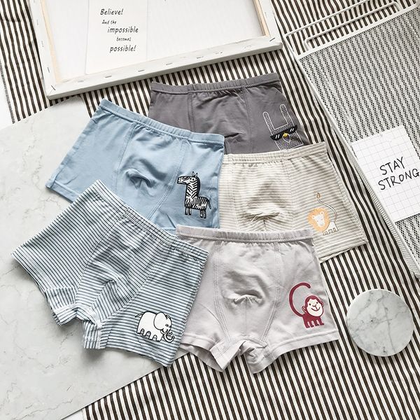 

5 частей ребенка мальчика милый боксер мультфильм детское белье мило боксер мультфильм детей игровая 5 шт мальчика нижнее белье ребенка, Camo