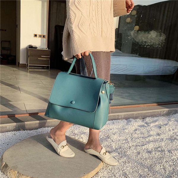 

solid color large capacity handbags for women 2020 female shoulder messenger bag retro daily totes lady elegant handbags