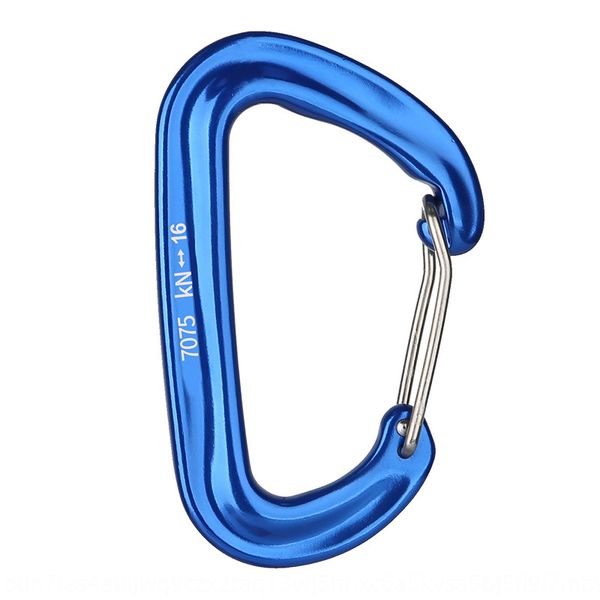 

we5sj aviation aluminum d mountaineering buckle mountaineering buc hammock climbing buckle type quick-hanging stainless steel spring hook m