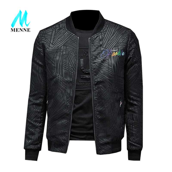 

menne men jacket spring outdoor casual baseball collar man's jacket man letter embroideryzipper man coat, Black;brown