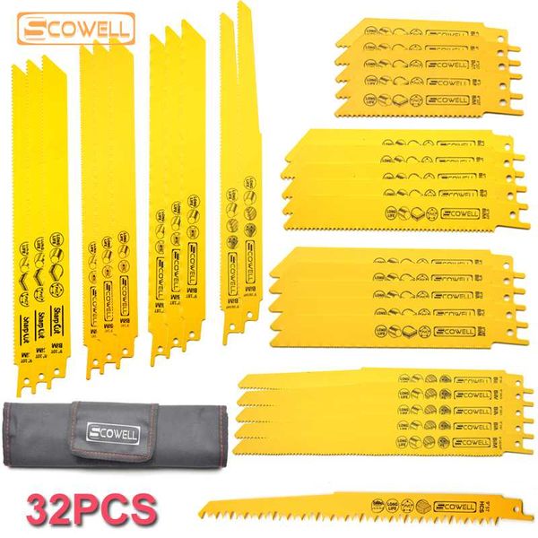 

30% off scowell reciprocating saw blades power tool accessories for wood metal 32pcs material type cutting sabre saw