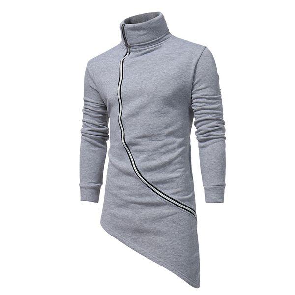 

men's hoodies & sweatshirts men hooded jacket black gown quality hip hop hoodie zipper long sleeves cloak coats outwear man fashion