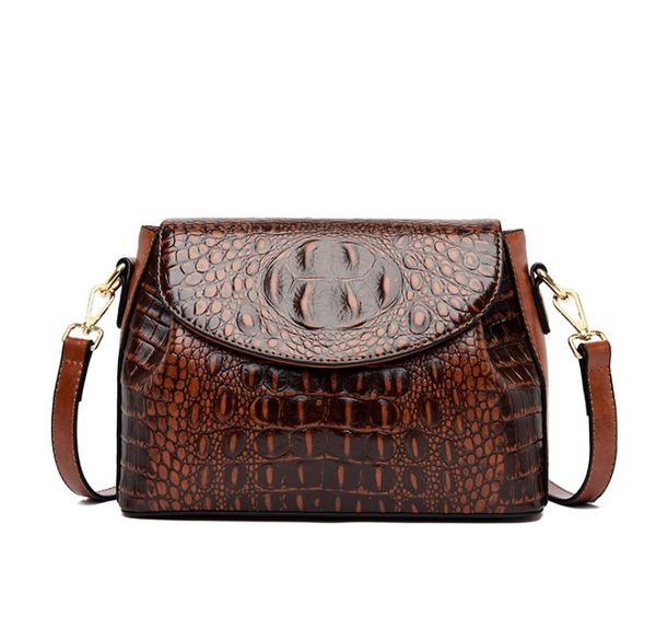 

2020 fashion bags crocodile genuine leather ladies handbags women designer shoulder bag female feminina