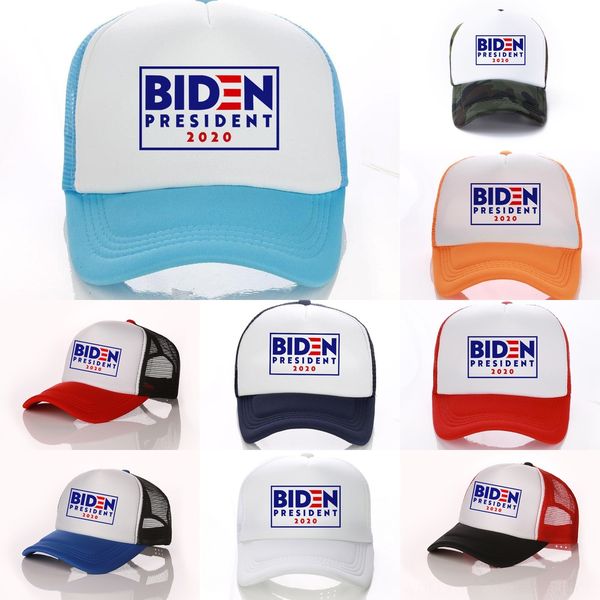 

richh biden president 2020 ball hat mesh biden sports baseball caps men women summer usa patchwork cap outdoor sun cap letters peaked hats, Blue;gray