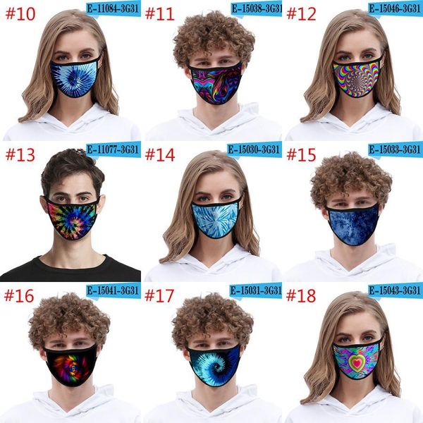 

32 стиль 3d tie dye маски dust proof и смогли proof мода печать лед шелковых ткани могут быть промыты для поддержки пользовательского avyag