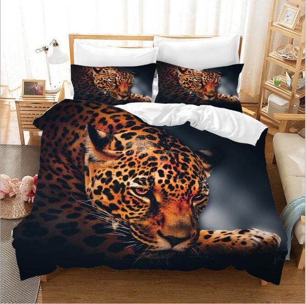 

leopard 3d printed постельных костюм флис ткань одеяло обложка 3 pics пододеяльник высокое качество постельного белья постельные принадлежно