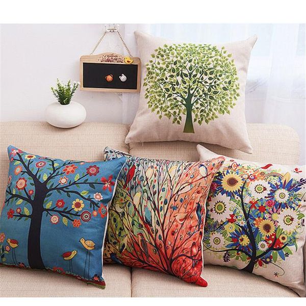 

овѬеменне simple green tree декоѬаивне наволоки ђл алией квадѬанй 45x45cm лопок