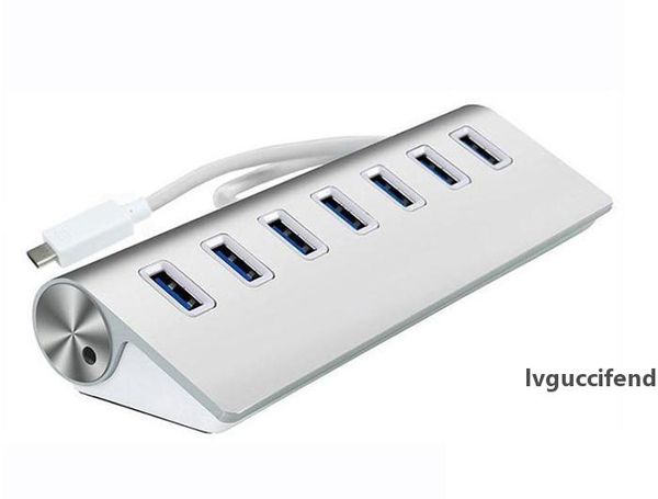 

typec usb 3.1 hub high speed ultra-thin type-c to multiple 7 port hub adapter for new macbook tablet laptop