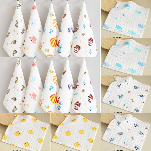

class a 30*30cm handkerchief six-layer gauze square cotton baby towel cotton baby face washing handkerchief feeding towel