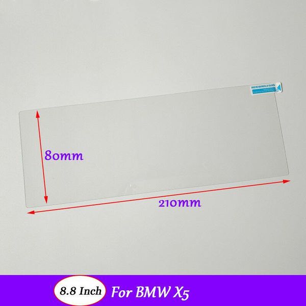 

internal accessories 8.8 inch car gps navigation screen hd glass protective film for bmw x5