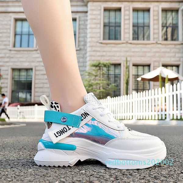 

designer korean white platform sneakers thick bottom casual shoes women 2019 fashion luxury white chunky sneakers leather basket femme r02, Black