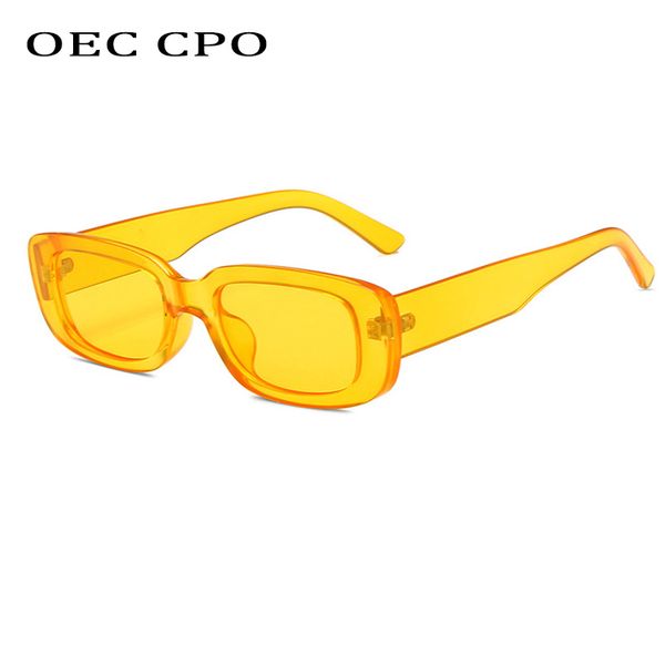 

oec cpo fashion brand rectangle sunglasses women new square ladies sun glasses female vintage uv400 outdoor eyeglasses uv400, White;black