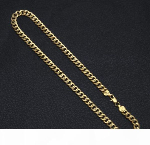 

men's hip-hop gold plated embossed miami necklace 14k cuban necklace, Silver