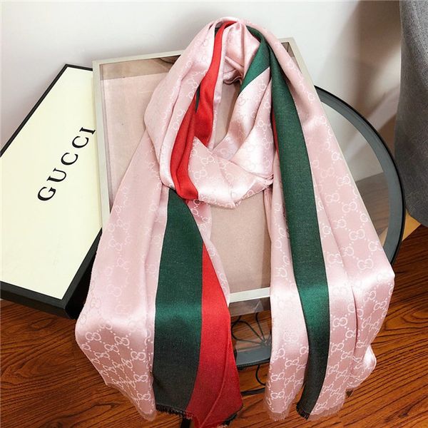 

silk and cotton scarf women classic tassel printing shawl women fashion scarf designer luxury 1g gg scarfs 1g, Blue;gray