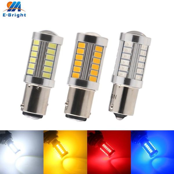 

dc12v 2pcs 5730 33 smd 1156 ba15s p21w 1157 bay15d p21/5w t20 3157 t25 7443 car led turn tail signal lights white red amber blue