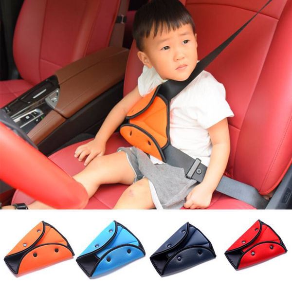 

2020 car safety belt cover sturdy adjustable triangle safety seat belt pad clips baby child protection car-styling car goods