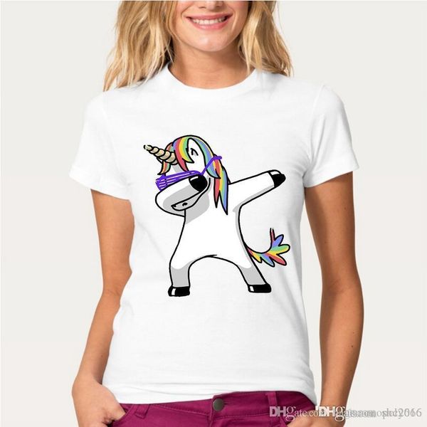 

оптовая женская футболка crew nrck с коротким рукавом лето высокого качества различных животных печати 3d digital tops тройники повседневная, White