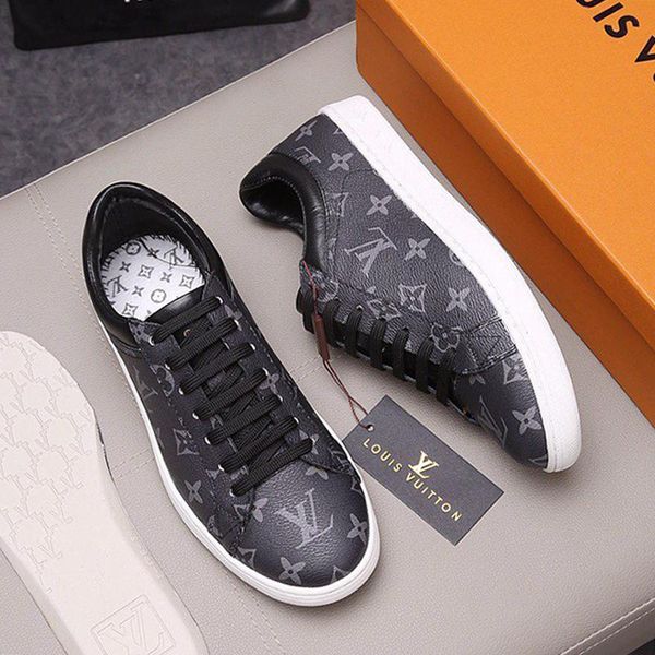 

luxembourg sneaker mens shoes chaussures pour hommes plus size shoes outdoor walking fashion design luxury casual men shoes, Black