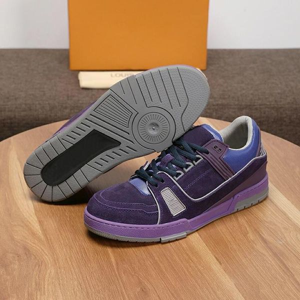 

luxury trainer sneaker mens shoes fashion classic vintage comfotable casual footwears lace -up breathable low men shoes zapatillas hombr, Black