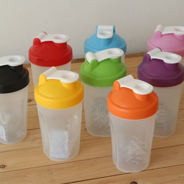 

protein powder shake 400ml milk stirring water ball plastic fitness sports water cup gift cup