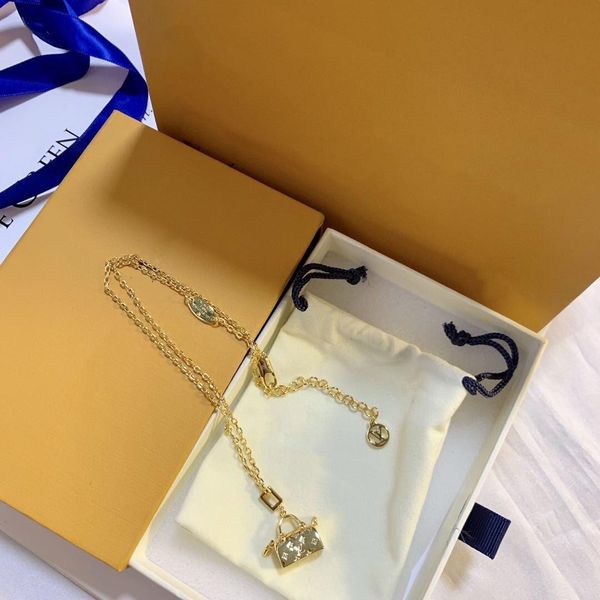 

selling new high-end custom bags pendant necklace jewelry wild trendy necklace, Silver