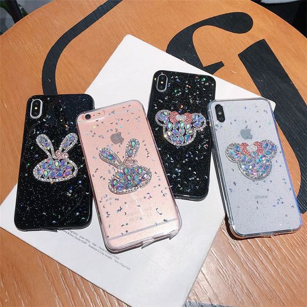 

suitable for iphone 11pro max rabbit gypsophila dripping glue phone case